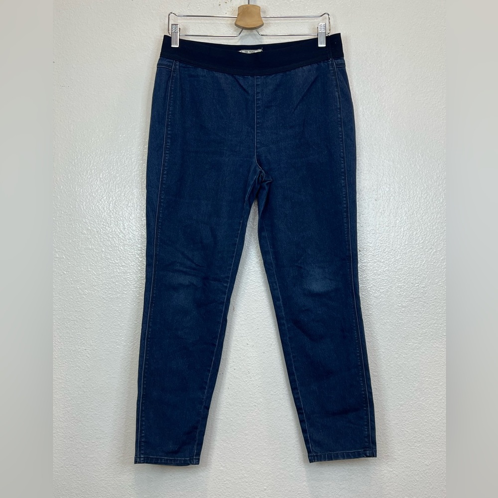 Free People Womens‎ Blue Thick Elastic Waistband Jeggings Size 31 Pull-On